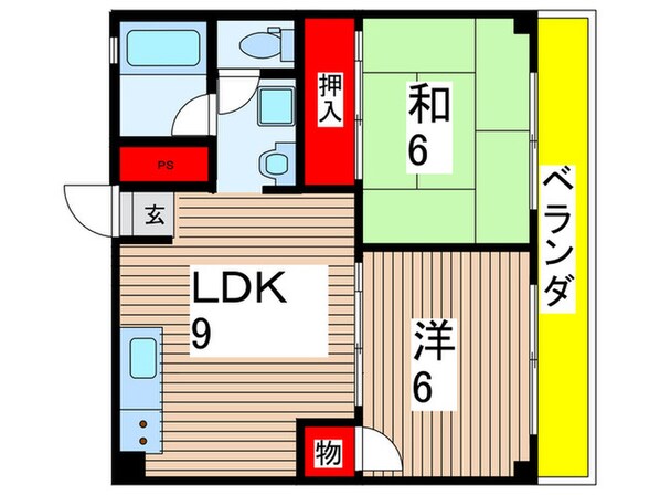 サンハイツ白羽根の物件間取画像